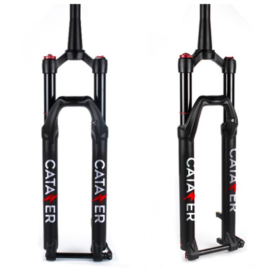 CATAZER Bike Air Suspension Fork, 27.5/29 Inch MTB Fork 140mm Travel